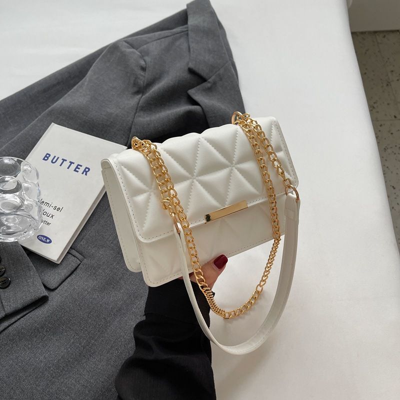Mini Bag Fashion Simple Handbag Autumn New Style Casual Western Style Shoulder Bag Simple Fashion Small Square Messenger Bag Trend_viptrois.com
