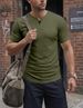 Dokotoo Men's Henley Shirt Short Sleeve Summer Casual V-Neck Cotton T-Shirt_viptrois.com