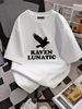 Funny Bird Lover Gift, Halloween Costume, Raven Lunatic T-Shirt Breathable Stylish Soft Designer Clothes Women T-Shirt For Women Casual Print Round Neck Short Sleeve Slightly Summer Comfortable Women Top Graphic Tees Graphic Stretched Casual Female_viptrois.com