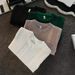 Men's Clothing Pure White Jacquard Short Sleeved Sweater For Men Thin Bottoming Shirt For Men's Trendy Half Sleeved Knitted Sweater_viptrois.com