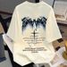 Men's Heavyweight 100% Cotton T-Shirt Oversized Streetwear Tee with Bold Print Premium Comfort Fit for Daily Wear Multiple Color Options_viptrois.com