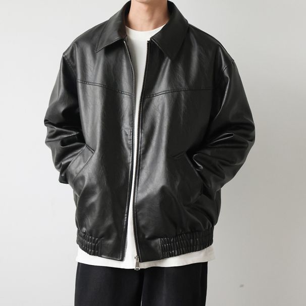 Leather Jacket For Men And Women, Autumn And Winter Vintage Motorcycle Suit, Leather Jacket, Cardigan Jacket_viptrois.com