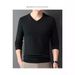 1 Hengyuanxiang Wool Sweater Men, Spring Autumn, V-Neck Sweater, High Elasticity Breathable For Middle-Aged And Young_viptrois.com