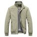 Men's Lightweight Casual Jacket - Breathable, Water-Resistant Slim Fit Zippered Coat For Business & Outdoor_viptrois.com