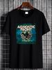 Agnostic Front T Shirt Mens Round Neckline Tops Casual Short Sleeve Shirts Stretched Top For Everyday Wear Summer Unisex Streetwear Soft Graphic_viptrois.com