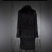 Men's Long Faux Fur Coat With Black And White Color Blocking, Winter Fashion Outerwear For Trendy Style_viptrois.com