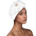 Muslim headscarf Traditional Muslim black pullover watermelon hat with drill large flower casual cap_viptrois.com