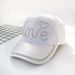 Hat women's baseball cap spring and summer Korean style fashion mercerized rhinestone sun hat duckbill cap trendy LOVE love_viptrois.com