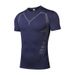 Men's Clothing High Elastic Fitness Clothes Tight Quick Drying Basketball Clothes Moisture Wicking Running Short Sleeved Sports Training Clothes_viptrois.com