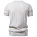Men's 100% Cotton Short Sleeve Knit Shirt, Relaxed Fit Business Casual Top For Spring Summer Soft Washed Finish_viptrois.com
