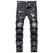 Men's Clothing Trade Flower Hole Fashion Trend Men's Denim Trousers_viptrois.com
