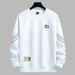 Men's Clothing Round Neck Casual Tops Sweatshirts Spring And Autumn Loose And Versatile Pullover_viptrois.com