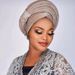 Hot sale Nigerian wedding elegant adjustable multi layered African hat with hood_viptrois.com