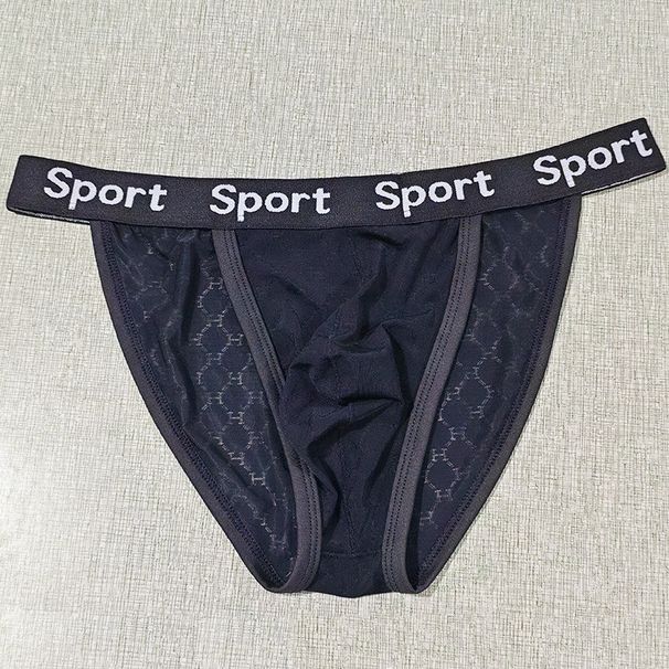 Pulse Personalized Underwear Ice Silk Diamond Jacquard High-Cut Briefs Soft Comfortable Men's Shorts Manufacturer In Stock_viptrois.com
