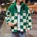 Men's lambskin cotton coat winter new fashion brand thickened cotton coat Hong Kong style loose youth handsome stand collar jacket_viptrois.com