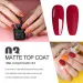 NAILCO 10ml Matte Top Coat Gel Nail Polish Transparent Varnish Soak Off MattTop Reinforce Gel Primer Base Nail Art Manicure Matt_viptrois.com