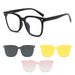 2024 Magnetic Clip-On Men Driving Myopia Sunglasses Day And Night Dual-Use Set Can Be Fitted With Prescription Glasses_viptrois.com