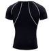 Men's Clothing New Sports Running T-shirt Round Neck Tights Fitness Short Sleeve Men Quick Dry Moisture Wicking Elastic_viptrois.com