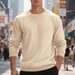 Men’s Heavyweight Crewneck Sweatshirt – Oversized Casual Pullover Hoodie Alternative (S-XXXL, 250GSM Polyester)_viptrois.com
