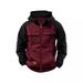 Trend Cross-Border Spring Autumn New Men's Hooded Solid Color European And American Youth Sports Multi-Pocket Patchwork_viptrois.com