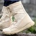 Light Combat Boots Outdoor Tactical Boots Black Combat Boots_viptrois.com