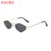 New Polygonal Sunglasses High End Ins Small Frame Design Metal Trend Sunglasses T1280_viptrois.com