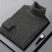 Pure High Collar Thickened Chenille For Men, Autumn And Winter Korean Style Slim Fit Base Solid Color , Men's Knitted_viptrois.com