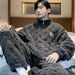 Autumn And Winter Pajamas For Men, Thickened With Coral Fleece For Warmth, Flannel For Teenagers, New Fashionable Home Clothes_viptrois.com