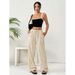Women's Flowy Wide-Leg Pants – Summer Casual Polyester Palazzo Trousers (S-3XL, 11 Colors)_viptrois.com