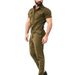 2024 new men's cargo romper casual romper suit Europe and the United States belted romper_viptrois.com