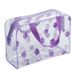 Storage Bags PVC Finishing Floral Transparent Toiletry Bag Outdoor Travel Portable Storage Toiletry Bag Waterproof Large Capacity Storage Bag_viptrois.com