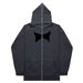 2024 Dark Butterfly Unisex Hoodie Gothic Couple Harajuku Oversized Zipper Sweatshirt_viptrois.com