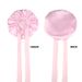 Elastic ribbon bow satin round hat solid color silk sleeping hat confinement hat beauty hair care_viptrois.com