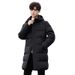 Men's Clothing Down Jacket Men's Medium And Long Thickened Enlarged Slim Fit Fashionable Dad's Outfit Middle Aged Grandfather Down Jacket_viptrois.com