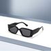 New Square Narrow Frame Inlaid Rhinestones Ladies Fashion Sunglasses Multi Color Luxury Rhinestone Sunglasses T1395_viptrois.com