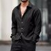 Men’s Clothing Non Iron Men's Long Sleeved Shirt Mercerized Vertical Sense Size Men's Clothing Lining_viptrois.com