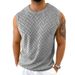 Men's Clothing Spring And Summer Knitted Sweater Men's Round Neck Sleeveless Hollow Top Outdoor Beach Large Size Men's Clothing_viptrois.com