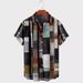 Summer New Fashion 3D Printed Hawaiian Short Sleeve For Men, Large Size Loose Vacation Beach Shirt_viptrois.com