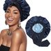 Double layered satin ribbon round bow, silk beauty hair care, wide brimmed, children's headscarf, sleeping_viptrois.com