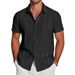 Men's Hawaiian Short Sleeve Shirt 3D Digital Print Vacation Casual Button Down Shirt With Lapel_viptrois.com