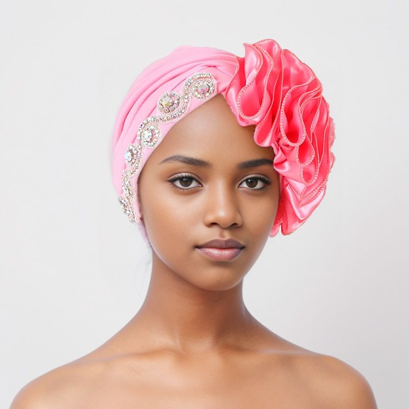 Women's Scarves Special New Side Heavy Accessories Baotou Hat Muslim Hat Turban Cap_viptrois.com
