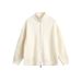 Korean-Style Stand Collar Cardigan – Dual-Zip Slim Fit Knit Sweater For Men (Anti-Pill Polyester Blend, Jacquard Detailing, M-3XL)_viptrois.com