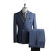 Men's Slim-Fit Blazer Suit Set -Inspired | Double-Breasted & Wrinkle-Free For Weddings & Business_viptrois.com