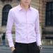 Pulse Pulse BY Spring And Autumn White For Men Long Sleeve Trendy Business Slim Fit Korean Style Handsome Inch Professional Formal_viptrois.com
