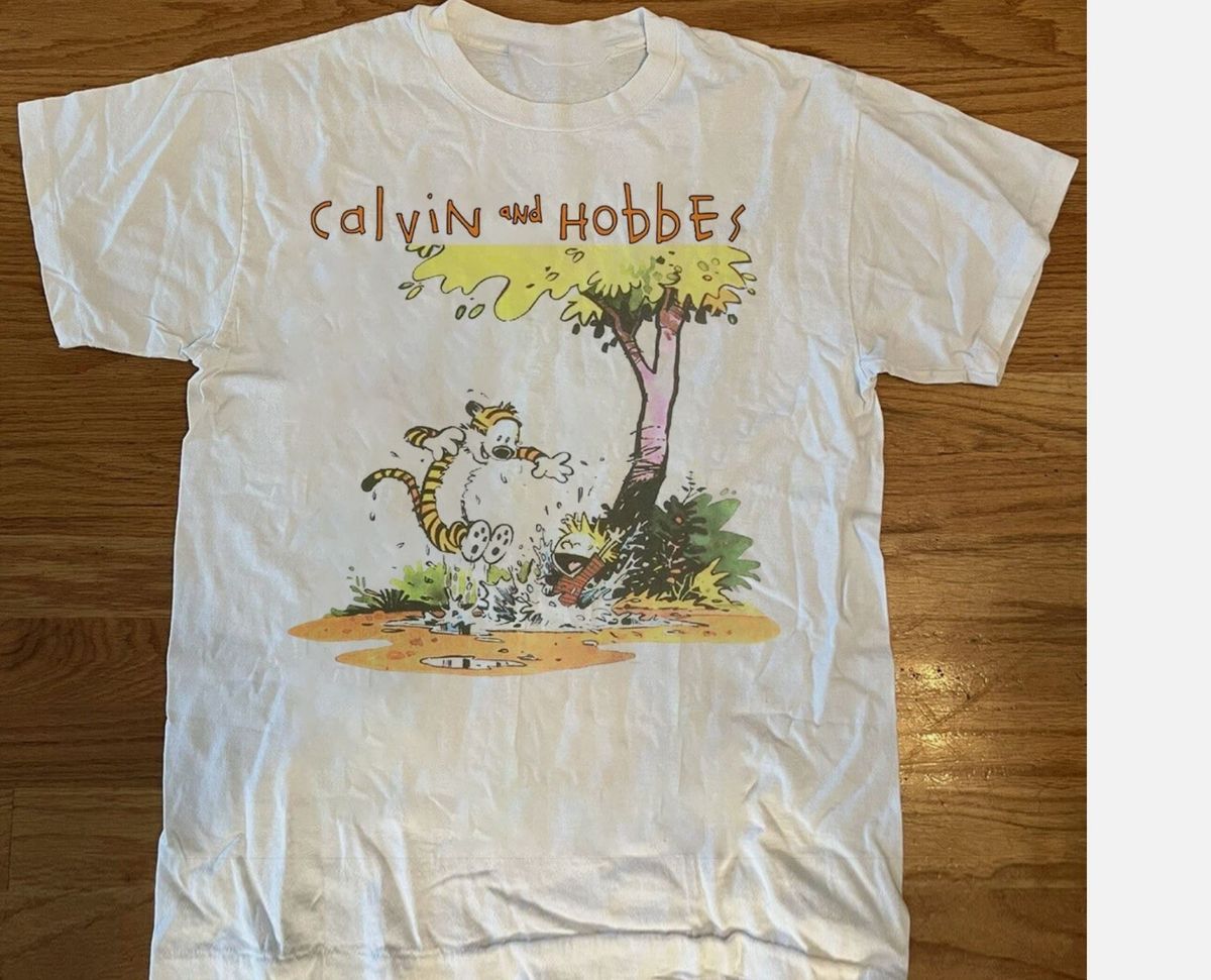 Calvin And Hobbes Let's Summer Tee Unisex Shirt Full Size S-4XL_viptrois.com