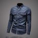 Men's Clothes Cotton Denim Shirt M5xl For Men_viptrois.com