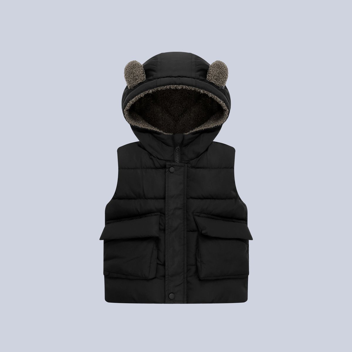 kid's clothing Monochrome cute hat children's vest Casual fashion sleeveless vest_viptrois.com