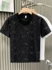 Trendy Brand Short-sleeved T-shirt Men's 2024 New Trend Summer Slim-fit Hot Diamond Round Neck Half-sleeve Trendy Men's Light Luxury T-shirt_viptrois.com