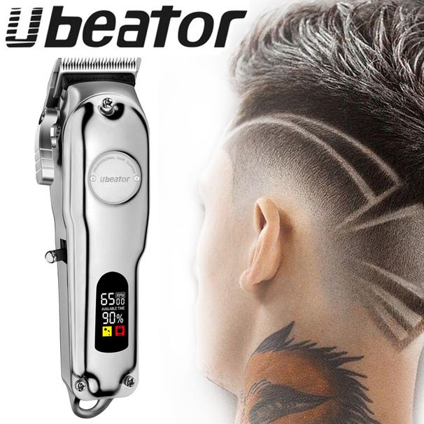 LCD Screen Hair Clipper Trimmer 100-240V Cut Electric Rechargeable Professional Powerful Cutter Hair Cutting Hine_viptrois.com
