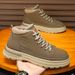 Men's Winter Snow Boots Faux Fur Lined Slip-On Waterproof Slip-Resistant Casual Shoes For Cold Weather_viptrois.com